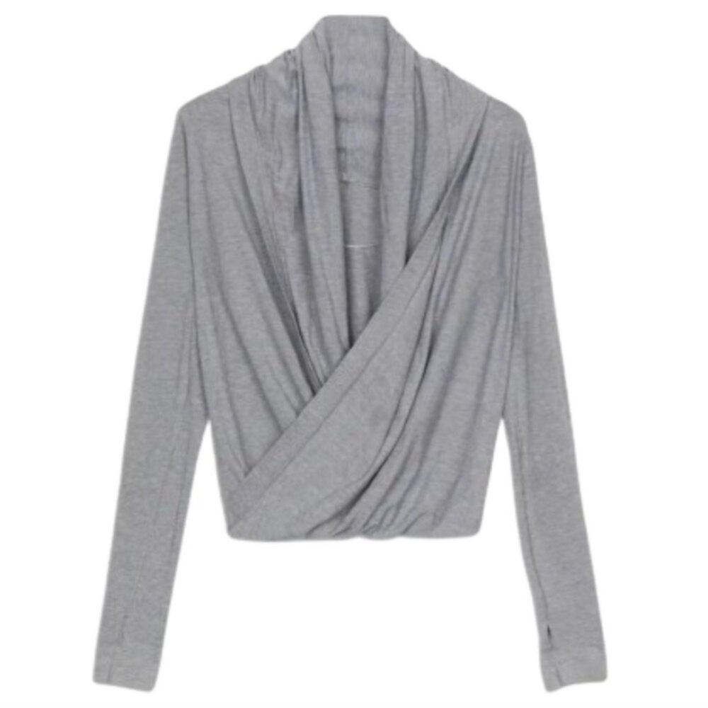 Lululemon Iconic Wrap Heathered Medium Grey Women's 6 Athleisure Athletic Wear